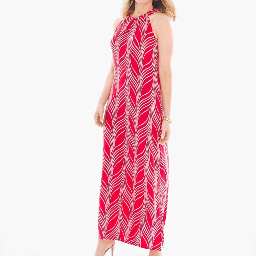 Travelers Classic Red Graceful Lines Dress
